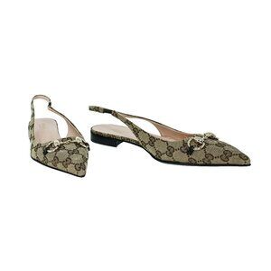 Gucci Original GG Horsebit Slingback